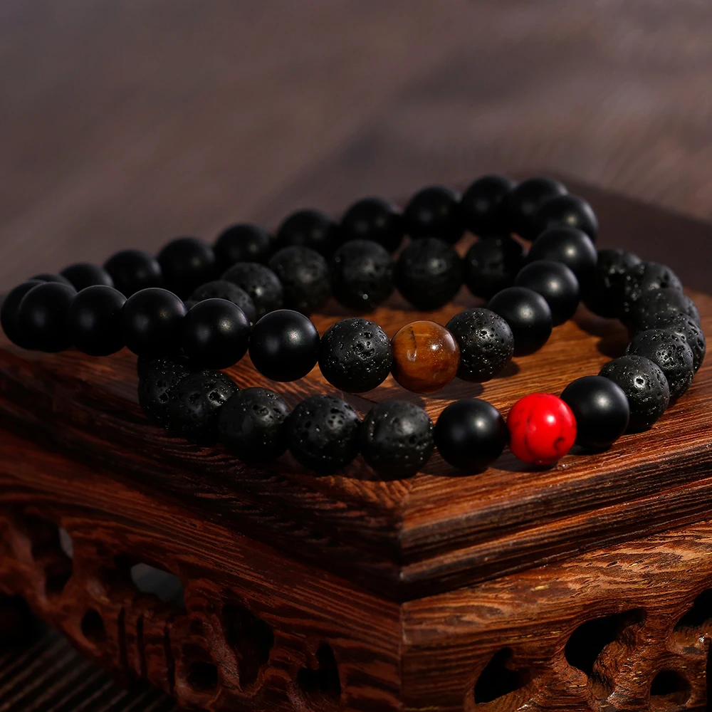 Бусы из камня агата с натуральным камнем 8 мм | Украшения и аксессуары