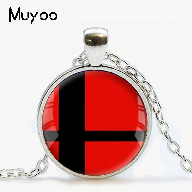 Модный ударный мяч ожерелье супер Smash Bros стеклянный купол для ювелирных украшений кулон для ювелирных украшений