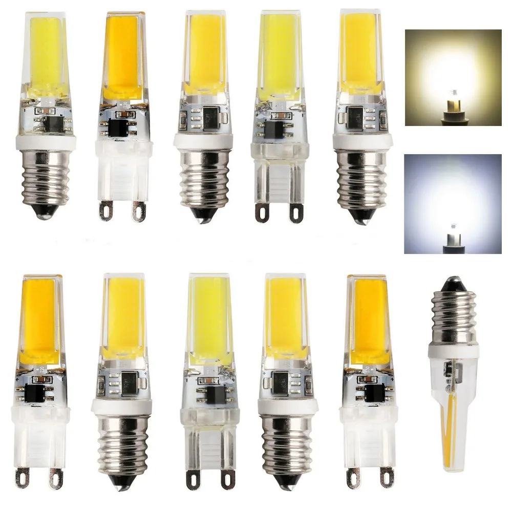 

RANPO Светодиодная лампочка G9 E14 9Вт теплый/холодный белый свет