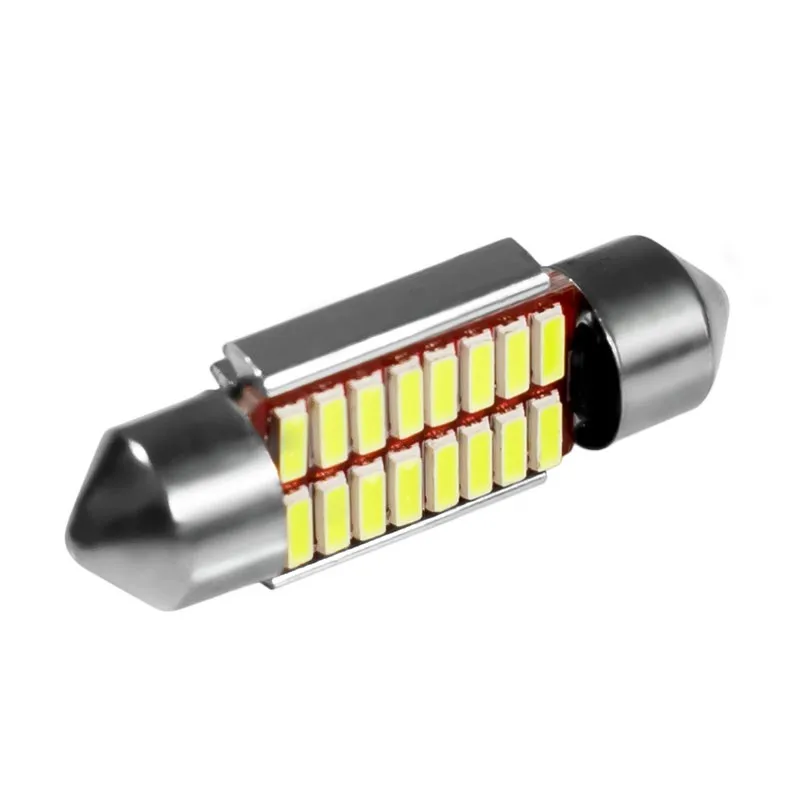 31 мм 36 мм 39 мм 42 мм C5W C10W 4014 SMD СВЕТОДИОДНЫЙ CANBUS без ошибок автомобильный фестонный светильник интерьерные купольные огни автомобильная карта крыша лампа для чтения белая