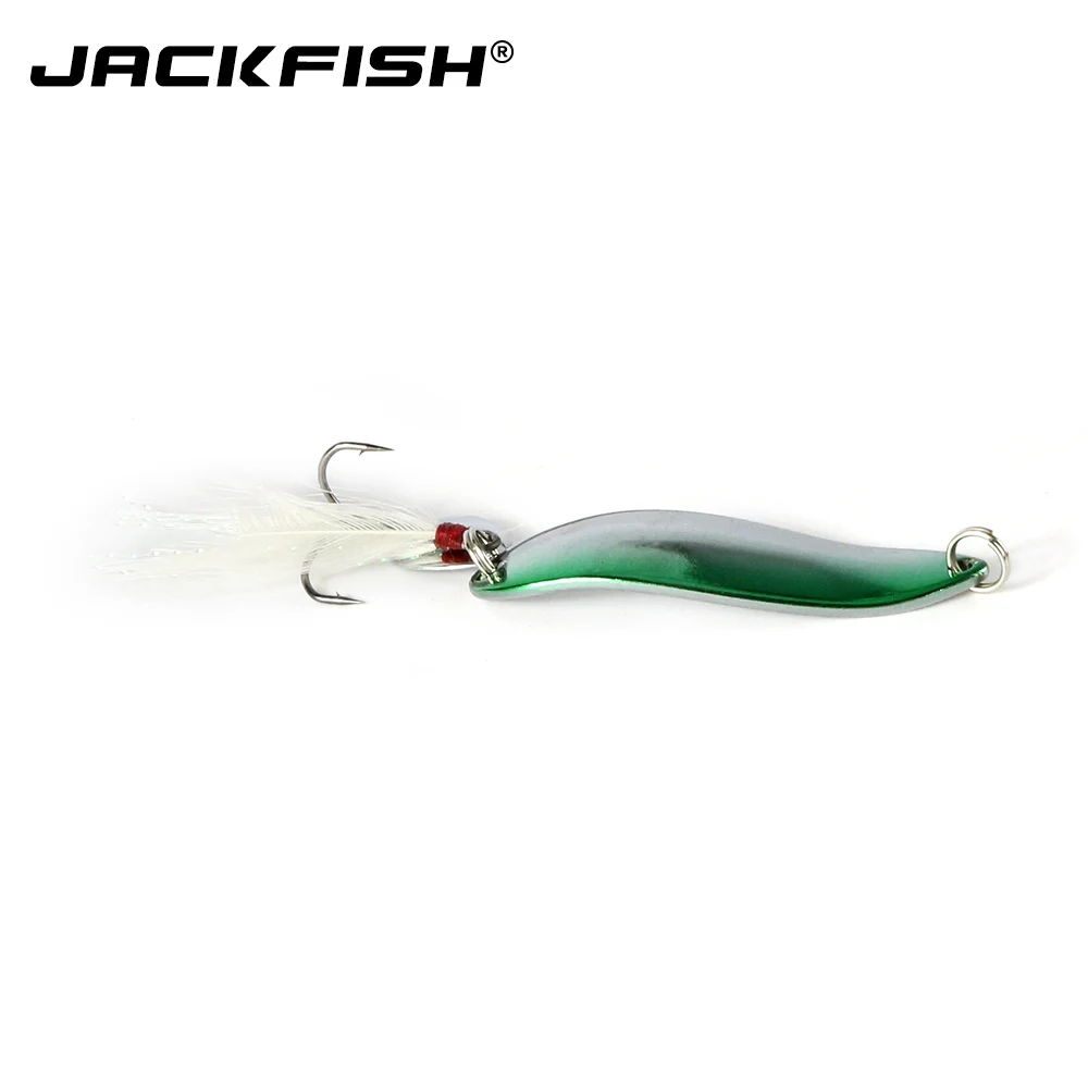 JACKFISH 5 шт./лот металлические блестки рыболовная приманка жесткие Наживки Тройной