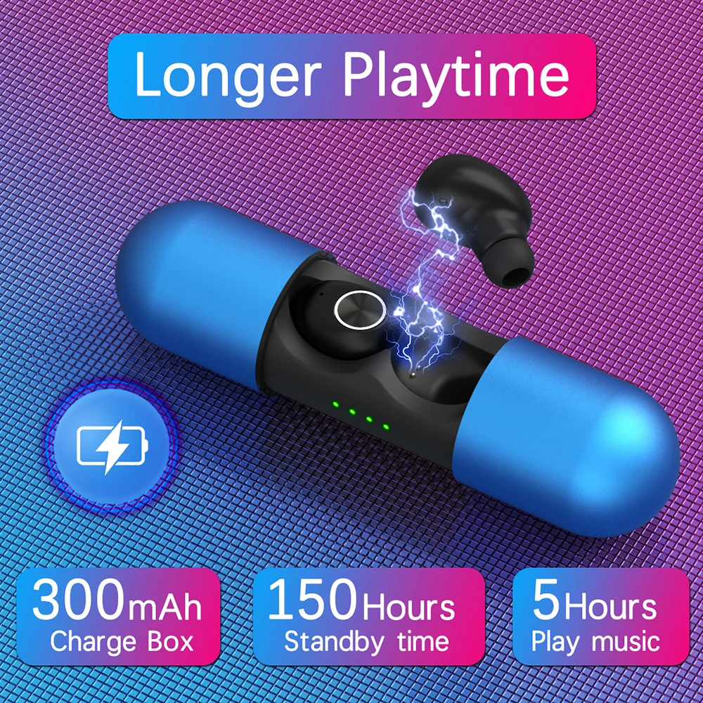 WELTEAYO V8 беспроводные наушники Bluetooth 5 0 спортивные TWS Strereo гарнитура с микрофоном