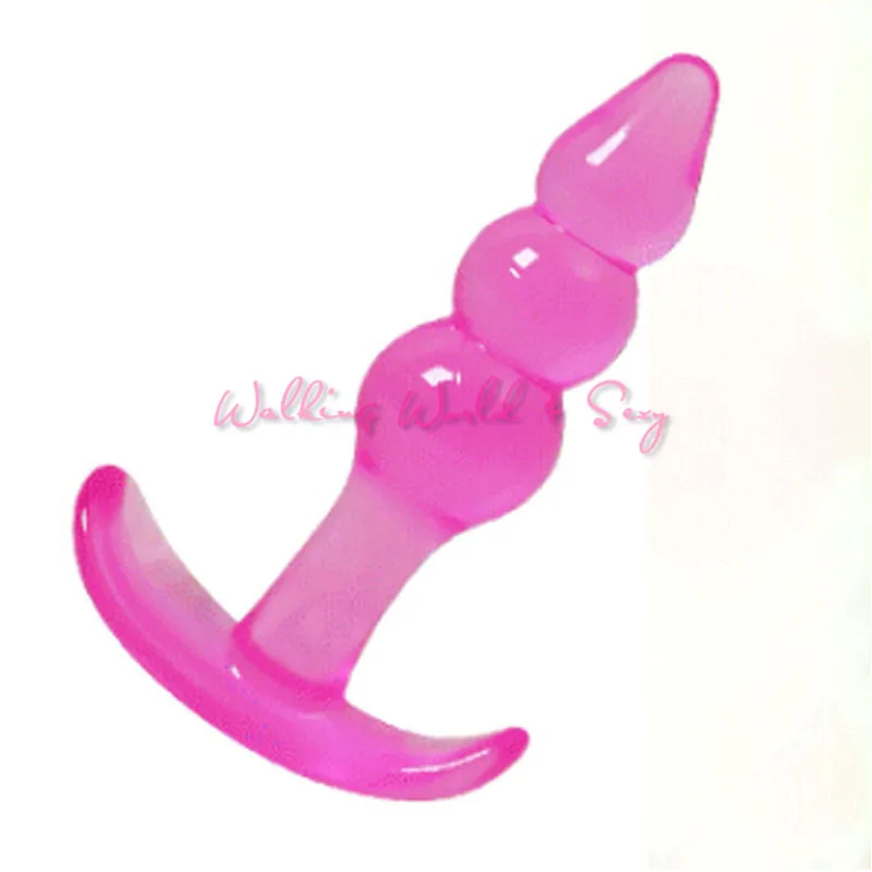 Unisex Soft Silicone Anal Beads Sex Toys Butt Plugs Jelly Plug Real Skin Feeling Massager Erotic Adult Products | Красота и здоровье