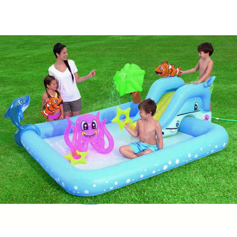 

Детский Надувной пластиковый морской бассейн с шариками, Детская утолщенная плавательная бассейн, Большая Садовая водная игрушка