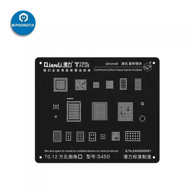 

QianLi 3D iBlack BGA Stencil Communication Baseband Module BGA Reballing Stencil for iPhone 5 5S 6 6S 7G 7Plus 8 8P