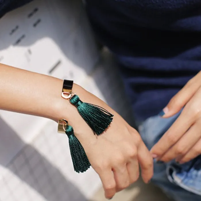 Модный женский и красивый зеленый браслет с бахромой 2018 см 6 5 см|f bracelet|bracelet nc bracelet