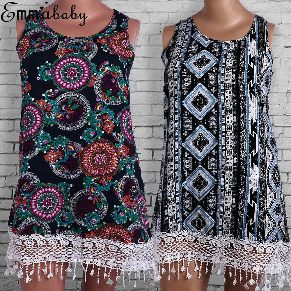 Летнее свободное платье для женщин 2018 новое с принтом плюс размер Бюст без