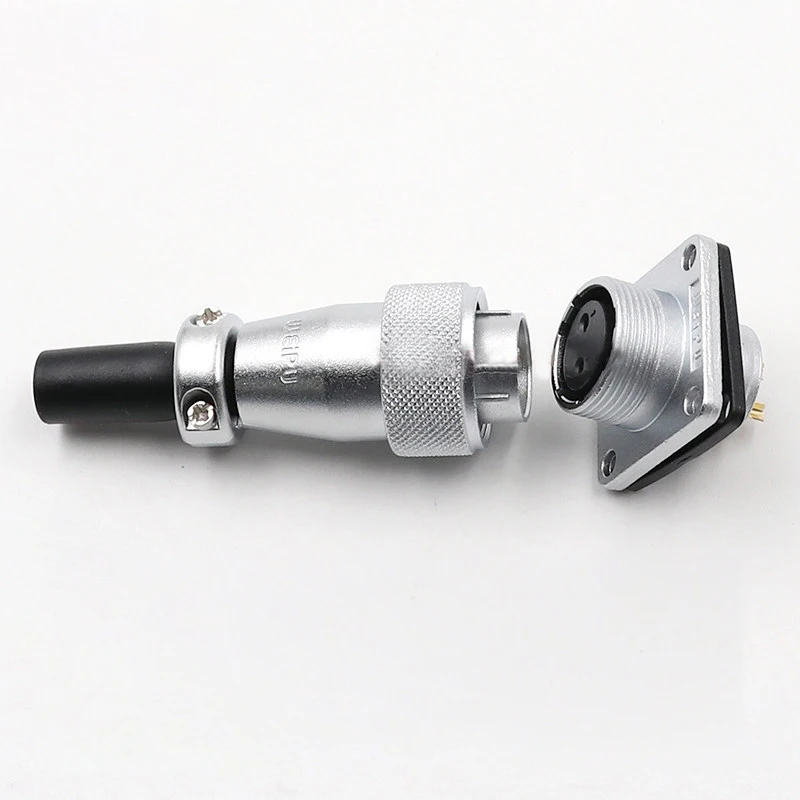 

1set 4 pin Waterproof WS16 Connector Male + Female High Voltage Connectors Plug Socket Industrial Power Aviation Connector Plug