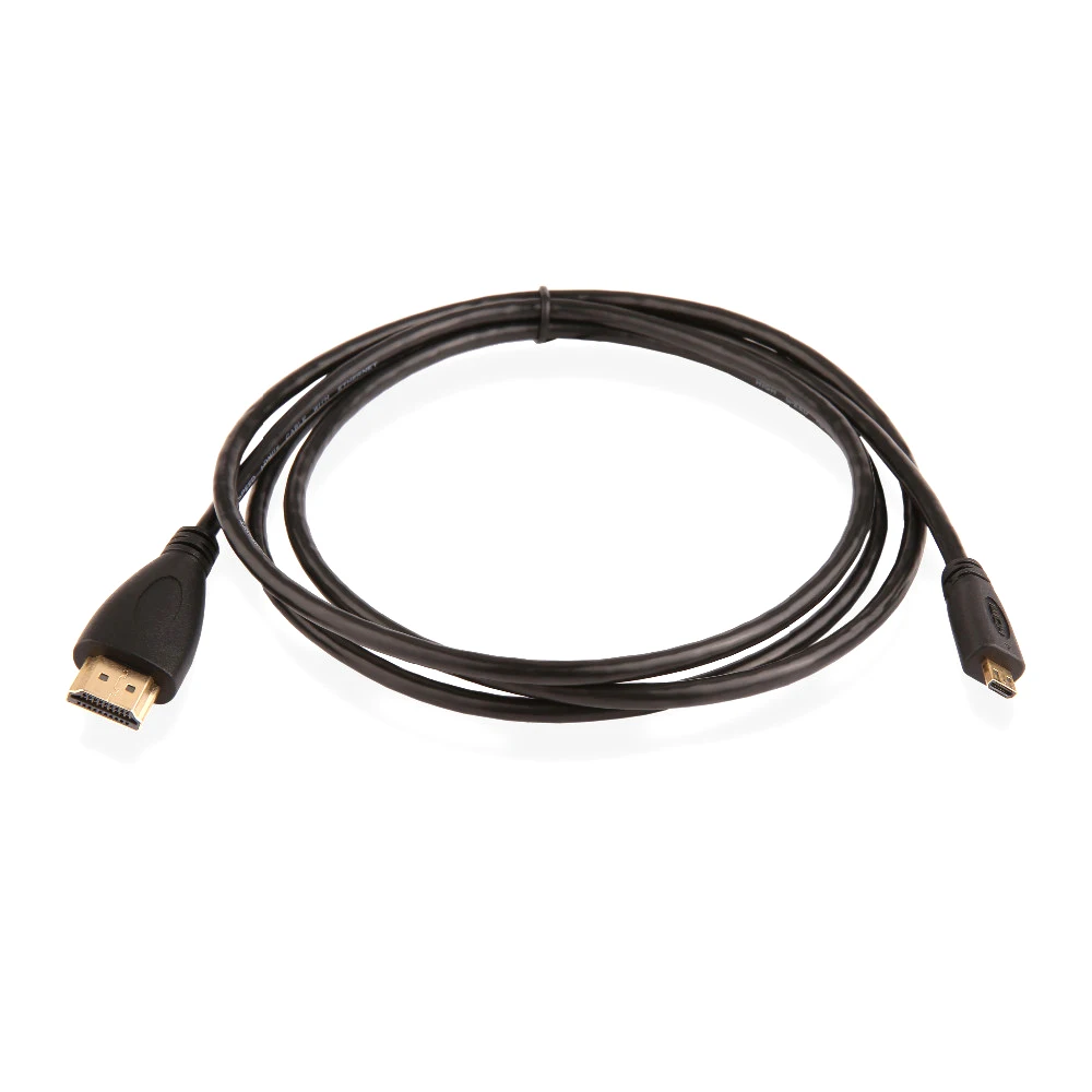 Горячая Распродажа 1 шт. 5 футов м V1.4 штекер кабель Micro HDMI 1080p 1440p для HDTV PS3|male to male