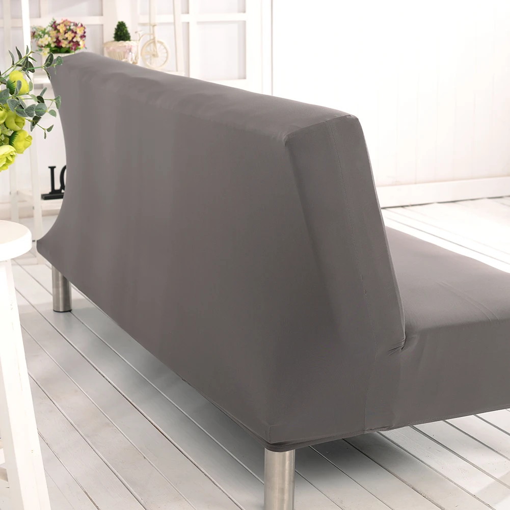 

1 Set Solid Color All-inclusive Folding Stretch Sofa Bed Sofa Cover Protector Slipcover without Armrests Home Decor Textile