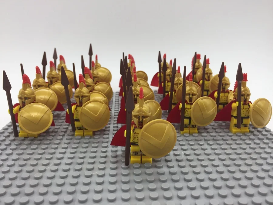 XH647 21PCS Medieval Crusader Rome Commander Soldiers Army Group Building Blocks Baby Toys - Цвет: XH647