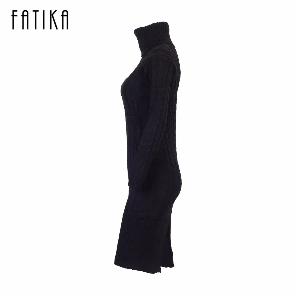 Fatika Мода 2017 г. Для женщин пикантные узкие модные европейские Повседневное Стиль высокое Средства ухода за