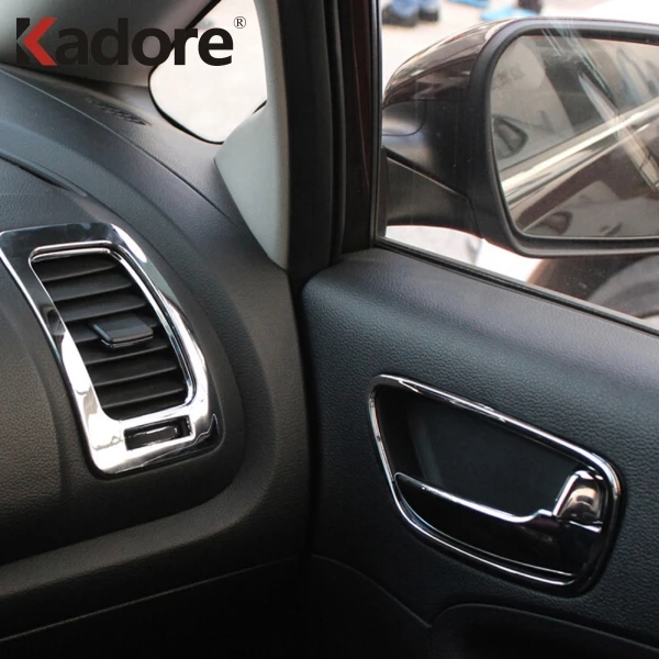 Для Kia Forte Cerato K3 2013 аксессуары для интерьера на панели передач отделка передней двери ручка подстаканник Вентиляционное кольцо Крышка