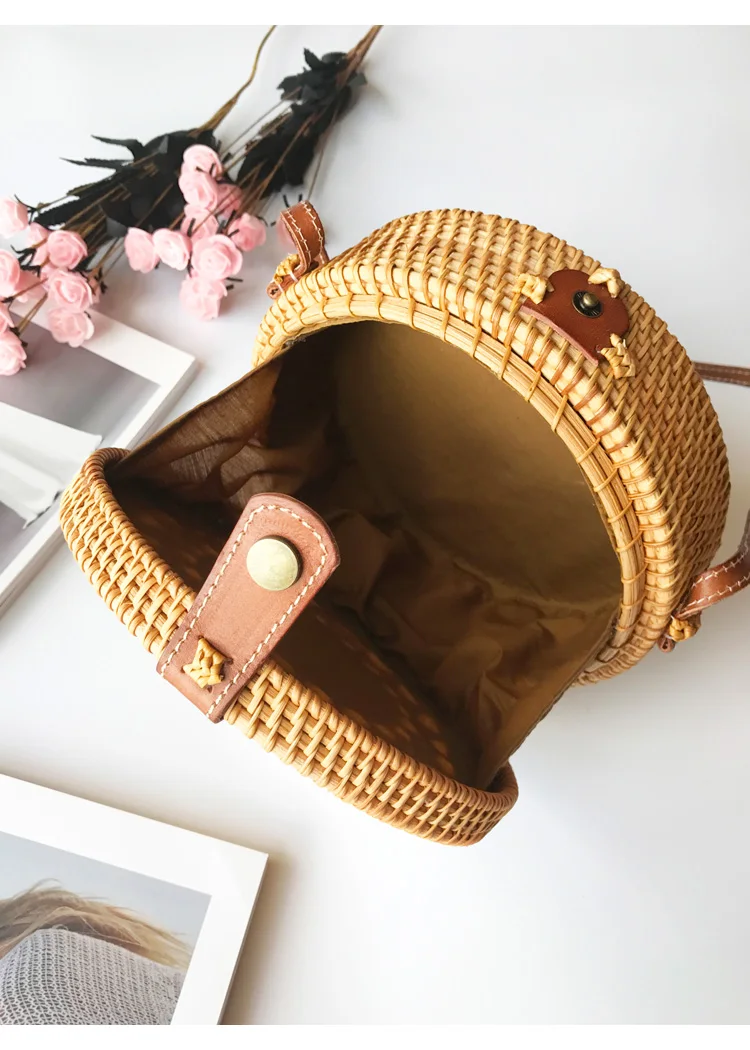 Квадратная круглая Mulit стильная соломенная сумка женская летняя ротанговая