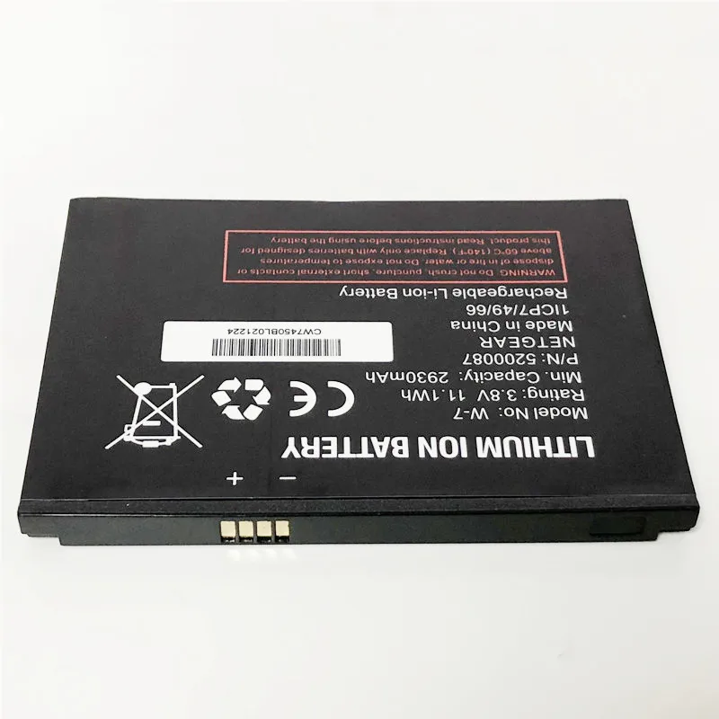 3,8 в 2930 мАч W-7 P/N: 5200087 для Netgear Sierra AirCard 779 S 790 S 810 S AC779S AC790S AC810S батарея