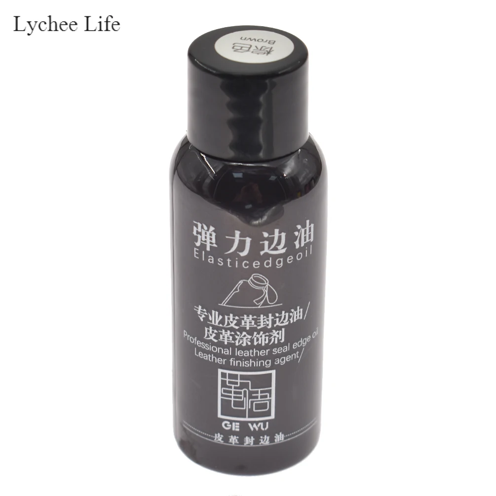 Deep brown Lychee Life, 30 мл, сделай сам, кожа, край, краска, масло, выделяет, профессиональная, 20 цветов, акварельная краска, жидкая кожа, ремесло - Цвет: Deep brown