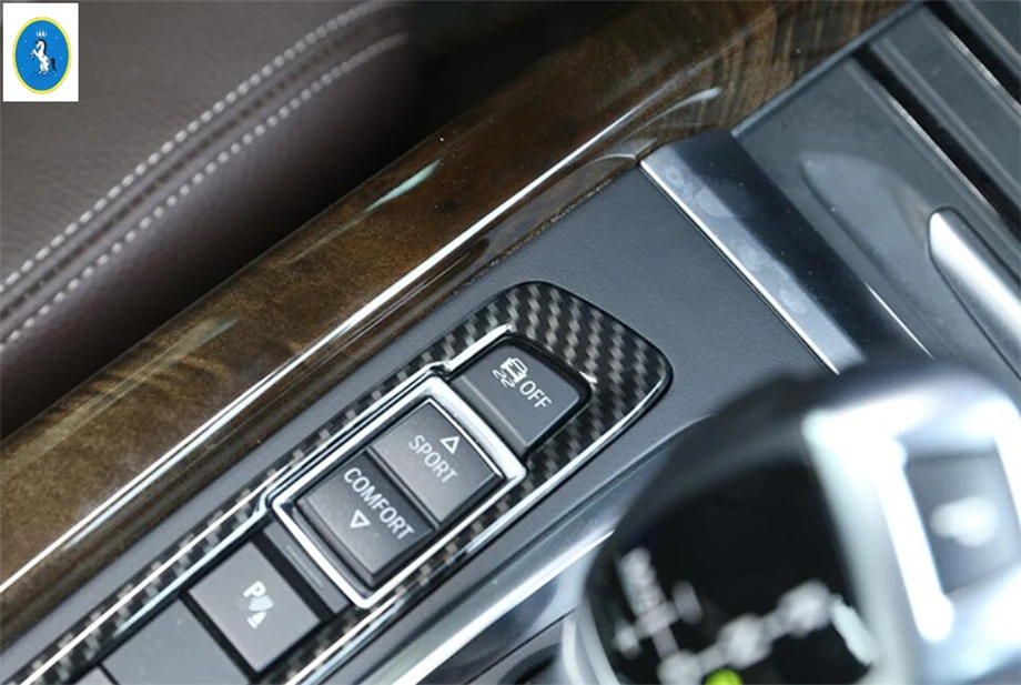 

Yimaautotrims Accessories Interior Central Console Gear Shift Frame Cover Trim For BMW X5 F15 2014 - 2017 / X6 F16 2015 - 2018