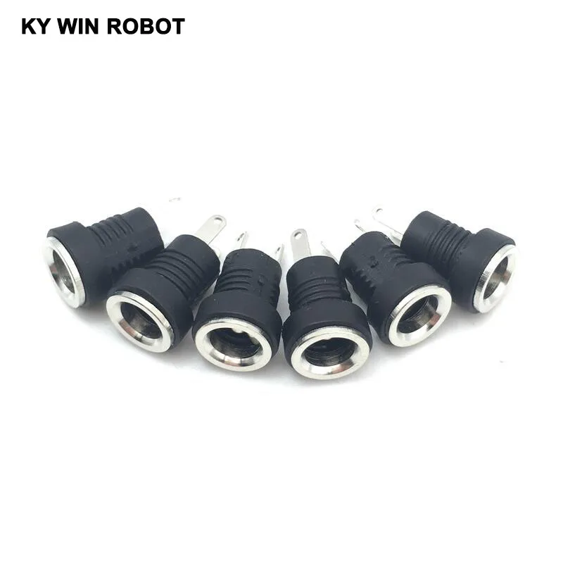 10 шт./лот DC 022B Power Jack Socket dc connector Adapter interface DC022B 5 5x2 1 мм Supply Panel Mount plug|plug socket connector|plug