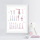 Стоматологические Инструменты печать зубов искусство стоматолога плакат с инструментами Стоматологическая стена искусство холст картина клиника доктор офис хирургии Декор