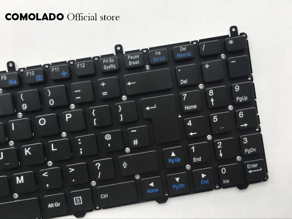 Британская клавиатура для Clevo W650SR W650 W655 W650SJ W6500 черная без рамки британская