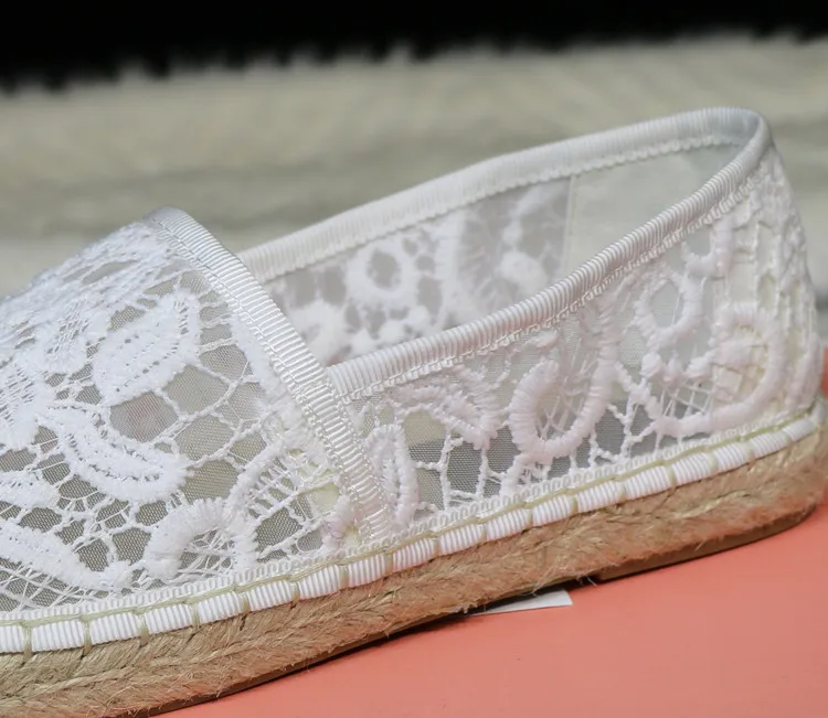Новинка женские лоферы с кружевом фирменный дизайн Sandalias Mujer женская