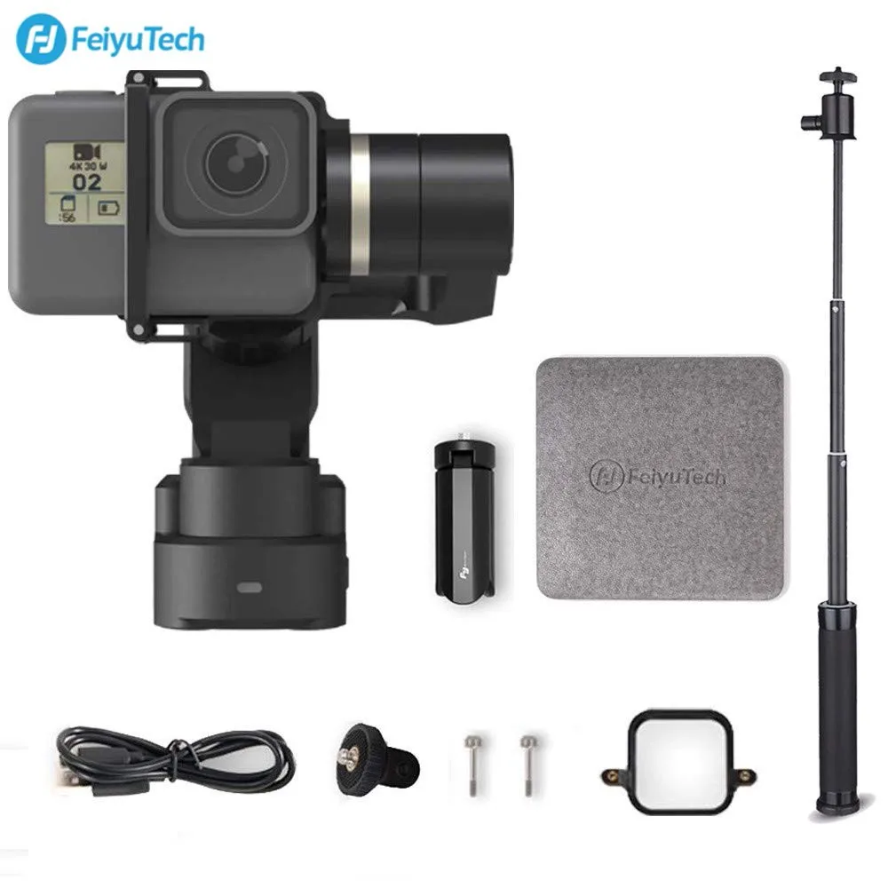 Zhiyun Rider M ручной карданный стабилизатор для gopro 4, Feiyu WG2X переносной карданный стабилизатор для GoPro Hero7 6 5 4 YI 4K SJCAM Экшн-камера