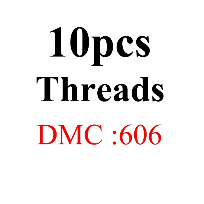 Снеговик, рукоделие вышивка 1,2 м разноцветная опция DMC524-621 10 шт./партия вышивка крестиком хлопковое шитье, моток пряжи вышивка нить - Цвет: 1.2mthread-DMC606