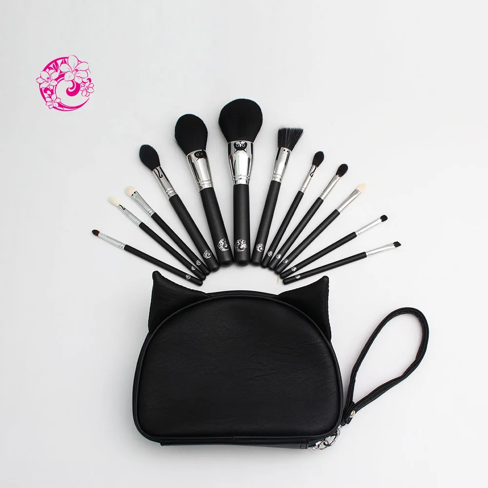 Энергетический бренд 12 шт. набор профессиональных кистей для макияжа лошадь