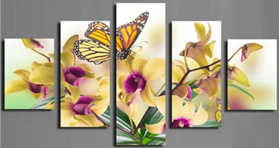 Набор для алмазной мозаики стразы вышивки бабочки 5 шт.|diamond mosaic|mosaic embroiderydiamond painting butterfly flowers |