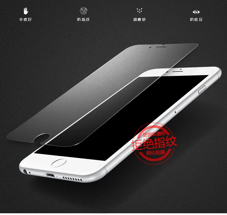 9H Матовый протектор экрана из закаленного стекла для iPhone 5 5S SE 6 6S 7 8 Plus X Xs Max XR 11 Pro Max матовая поверхность с защитой от отпечатков пальцев