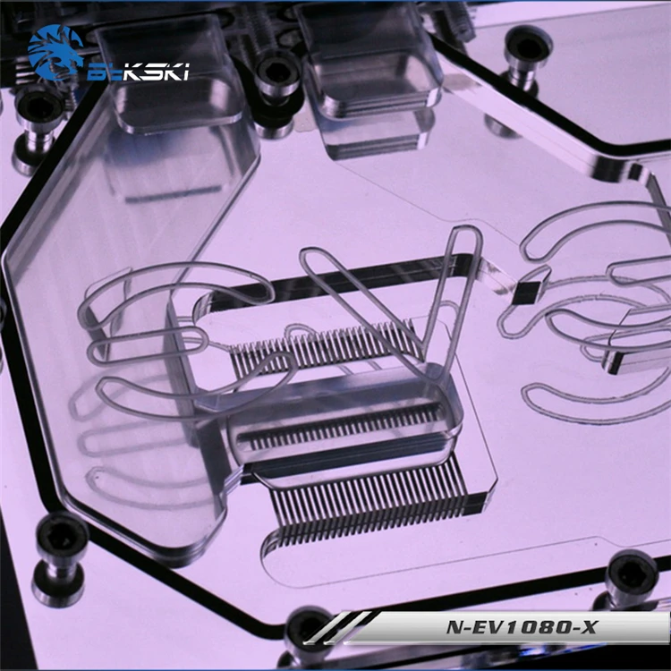 Bykski полное покрытие GPU водяное охлаждение RGB блок для EVGA GTX 1080 1070 N-EV1080-X | Компьютеры