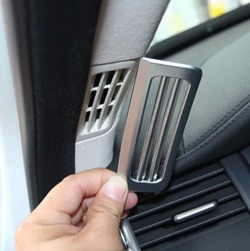 

For Land Rover Range Rover Evoque 2011-2018 Car-styling ABS Matte A Pillar AC Vent Cover Trim 3D Stickers Parts set of 2pcs