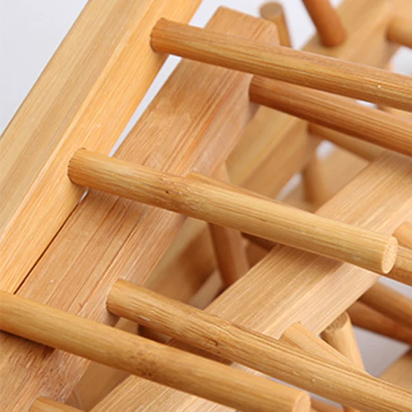 ABFP деревянная подставка для крышек Тарелка тарелка Складная держатель стойка