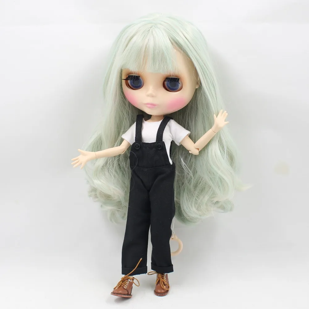 Ледяная кукла DBS Blyth 1/6 игрушка зеленый микс боди для волос белая кожа блестящее