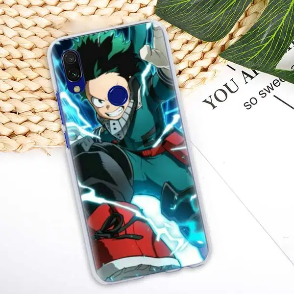 07 Чехол-накладка Boku no My Hero Academy для Xiaomi Redmi Note 7 Pro 7 6 5 Plus 5A 6A 4X S2 GO Pocophone F1 чехол для телефона Coque - Цвет: 07