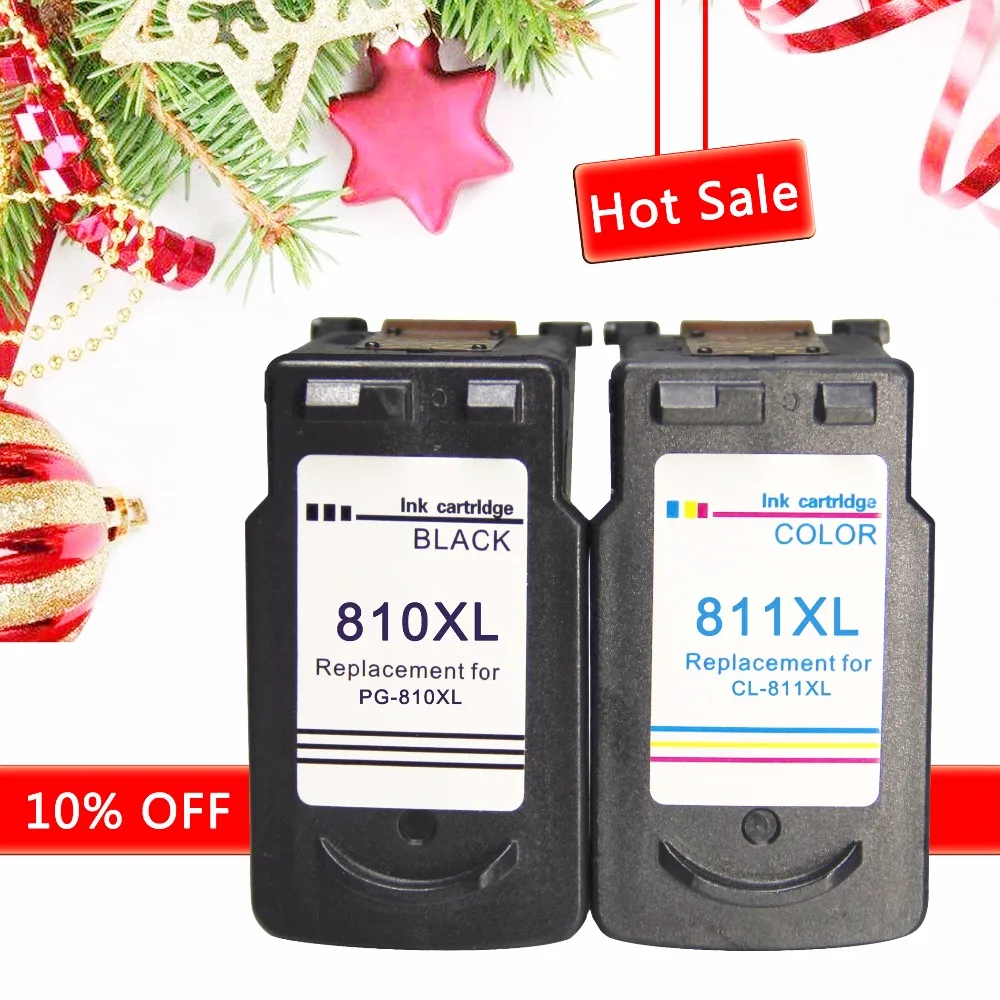 Ветеран PG810 CL811 810XL чернильный картридж Замена для Canon 810 811 Pixma MP245 258 268 276 486 496