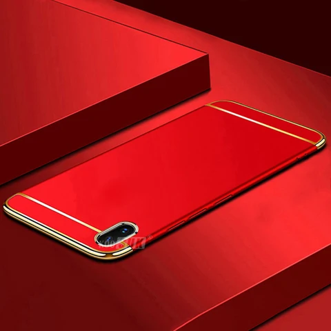 3 в 1 матовый чехол для samsung A10 A20 A30 A40 A50 A70 ПК жесткая задняя крышка для телефона для samsung Galaxy A70 A30 A50 Броня чехол s Coque - Цвет: Красный