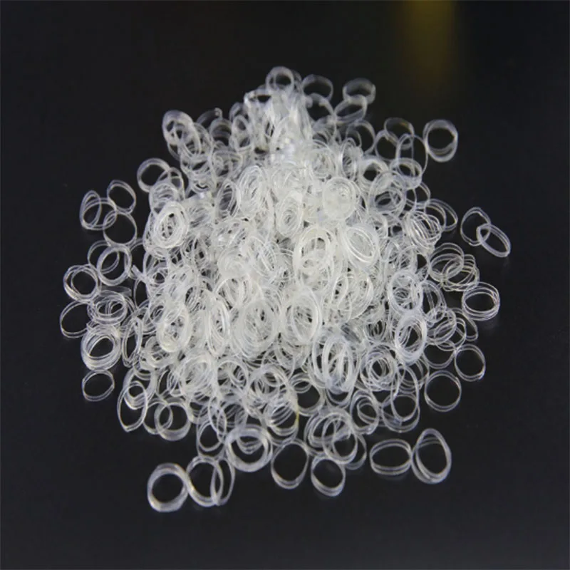 250pcs/bag Child Baby Gum for Hair TPU Disposable Elastics Bands Girls Ponytail Holder Rubber Accessories |