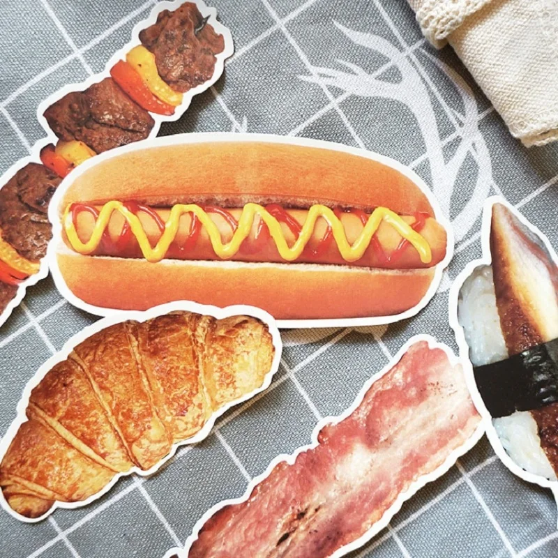 32 шт. милый мультфильм вкусная еда граффити ПВХ водонепроницаемый стикер багаж