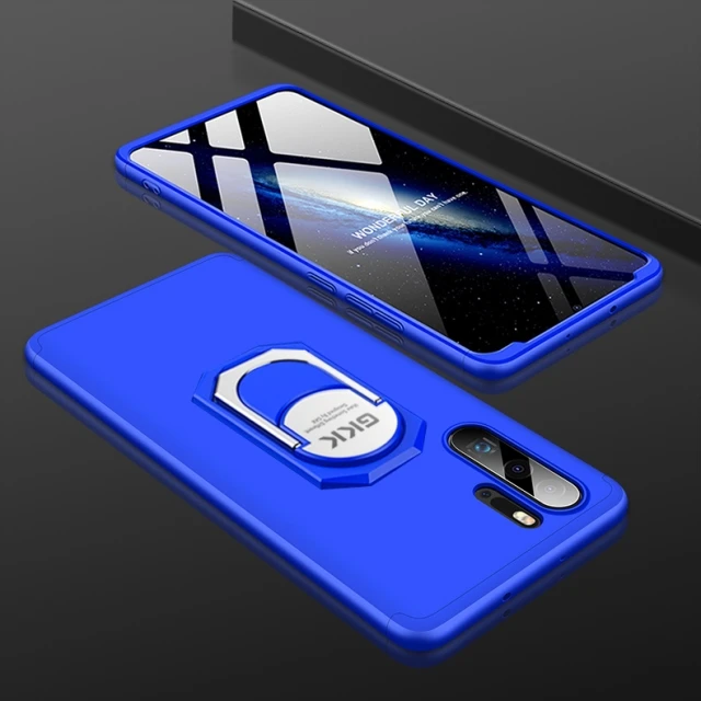 blue Чехол для huawei P30 Pro, роскошный защитный чехол с магнитным кольцом, ударопрочный чехол для huawei P20 Lite P10 Plus P9 Coque - Цвет: blue