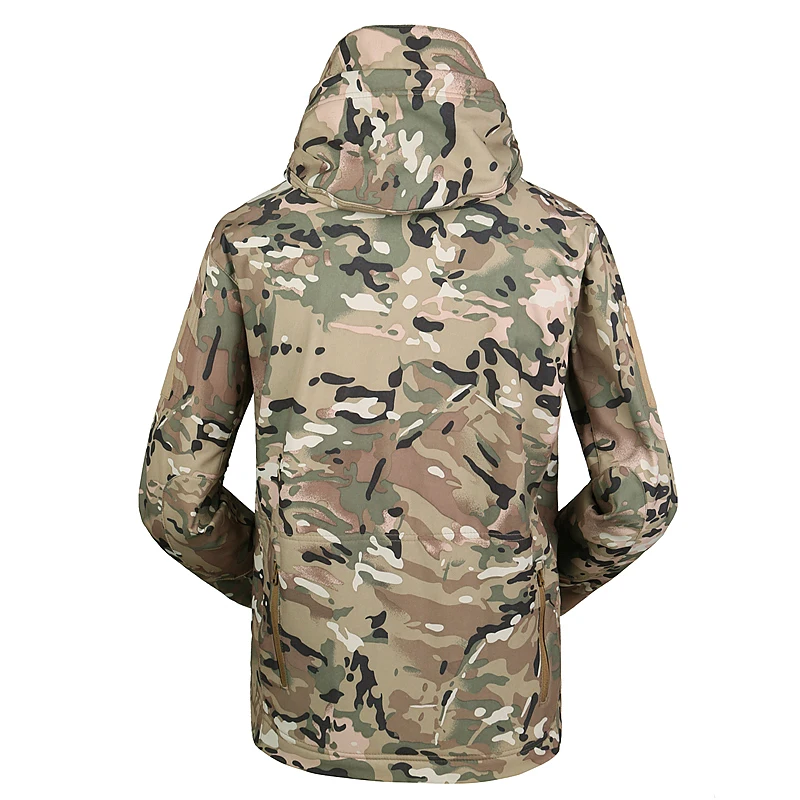 Мужская Флисовая тактическая куртка Gear SoftShell водонепроницаемая ветровка с