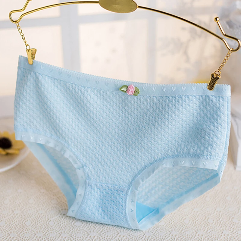 Яркие цвета хлопковые трусы для девочки дамское повседневное нижнее белье