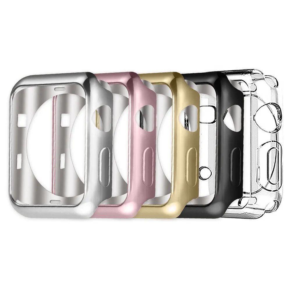 Для Apple Watch Series 2/3 TPU устойчивый к царапинам гибкий мягкий чехол тонкий легкий