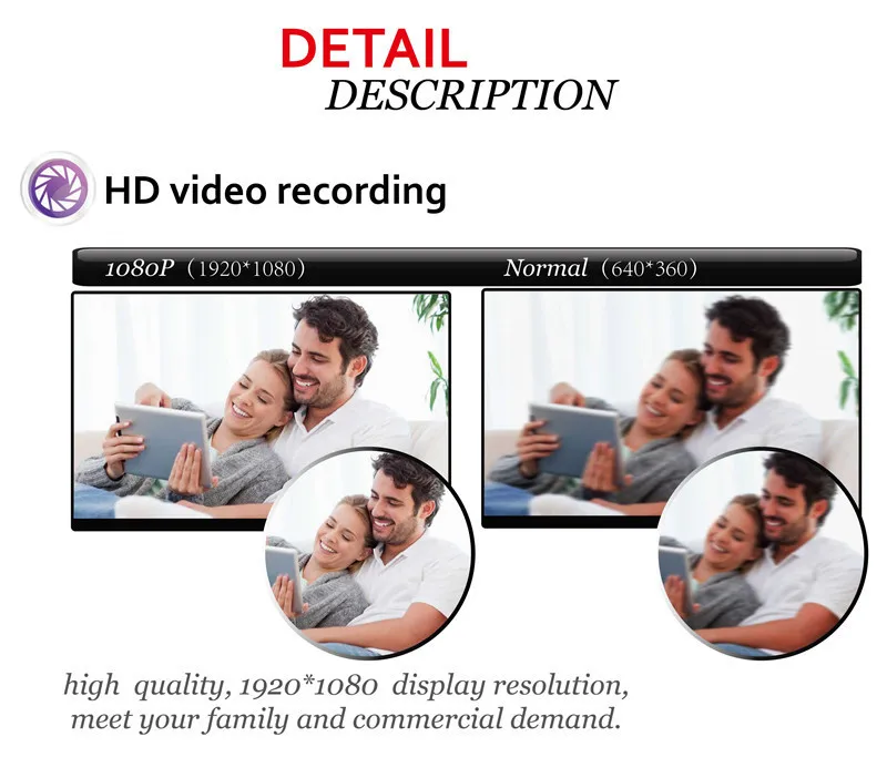 Набор с беспроводной IP-камерой видеонаблюдения, HD 1080P, WiFi, SD 64GB, системы безопасности