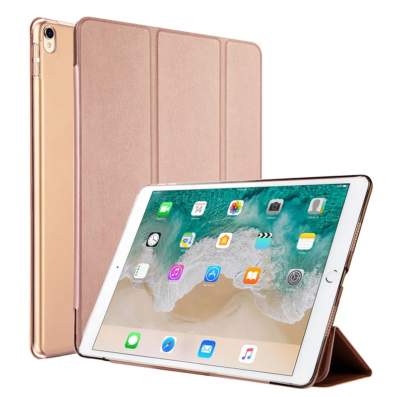 Rose Gold Jisoncase умный чехол PU чехол для iPad Pro 10,5 дюймов чехол тонкий чехол Funda флип умный чехол для iPad Pro 10,5 пластик - Цвет: Rose Gold