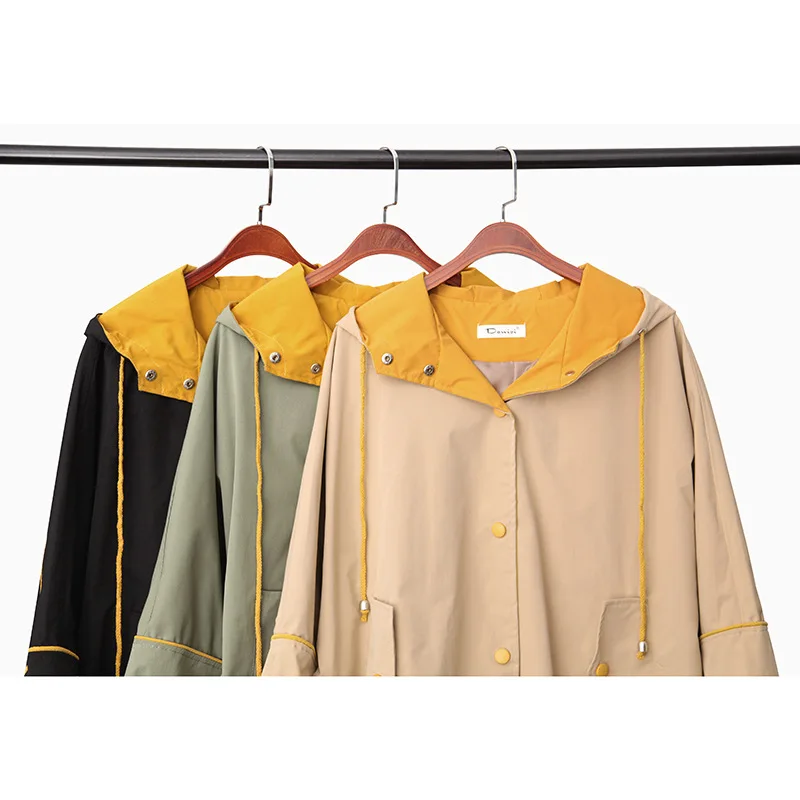 Женский классический двубортный плащ Осеннее Новое Брендовое модное пальто
