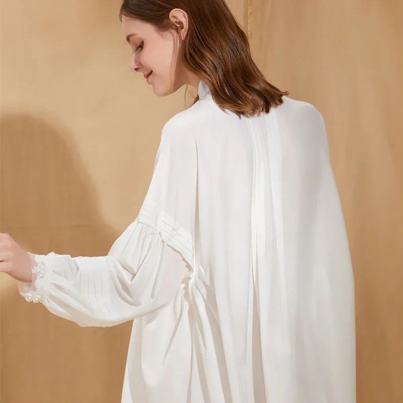 [MENKAY] 2019 новое летнее платье с воротником стойкой и длинными рукавами фонариками