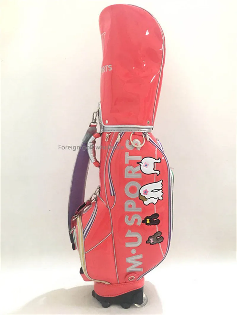 Новая спортивная сумка для гольфа MU с колесиком из искусственной кожи