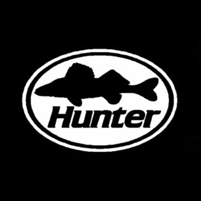 YJZT 10 см * 6 модные овальные виниловые наклейки WALLEYE HUNTER для стайлинга автомобиля на