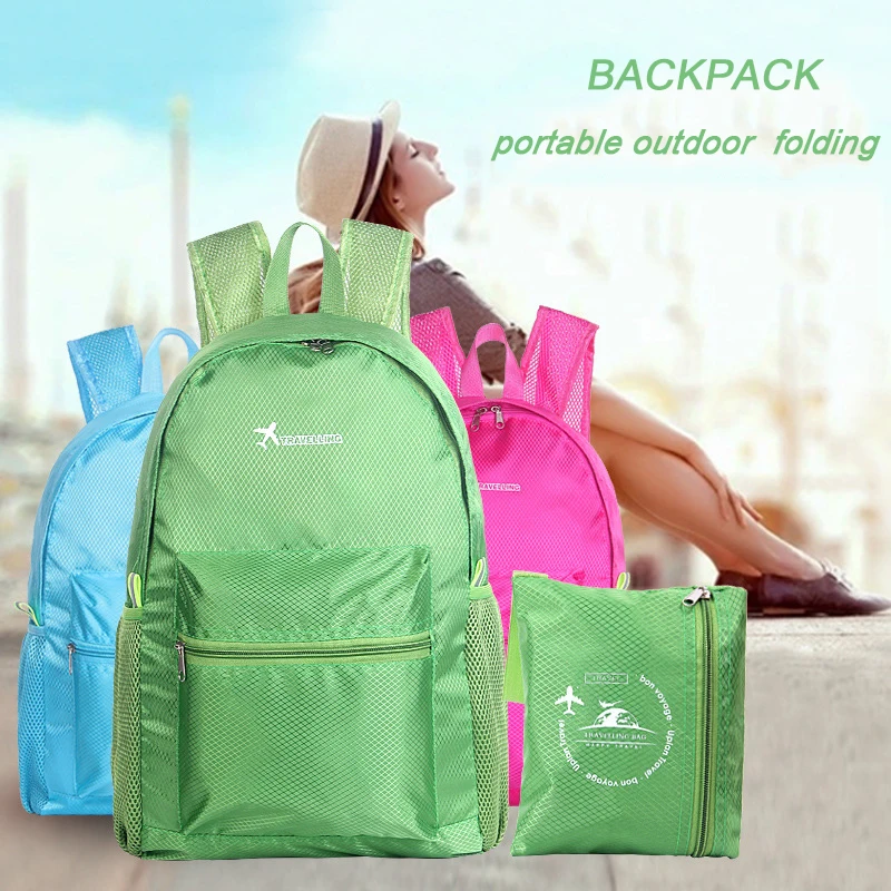 Женский складной рюкзак нейлоновый водонепроницаемый для путешествий|waterproof